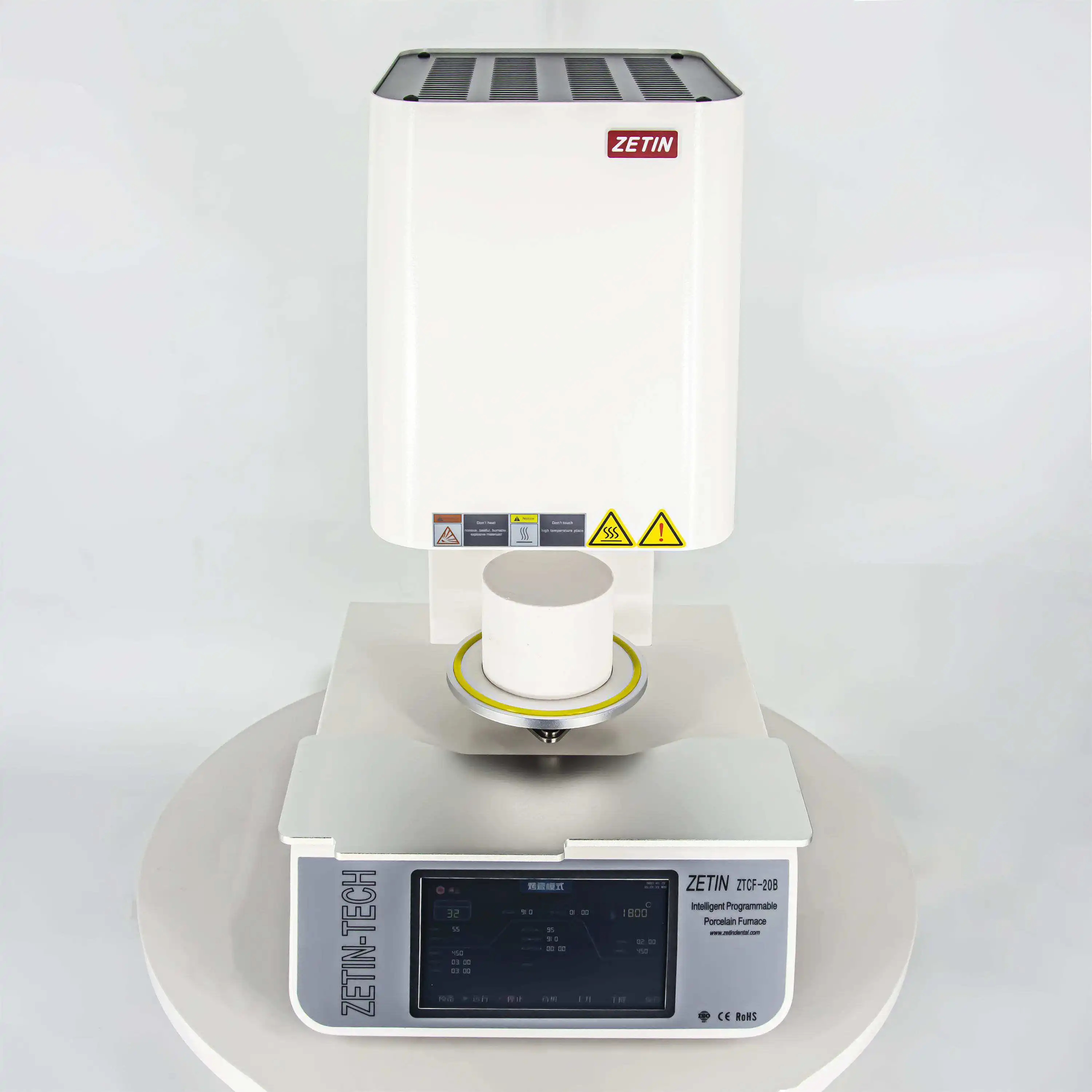 ZETIN 1300 градусов электрическая печь цветной экран фарфоровая печь для стоматологического отопления