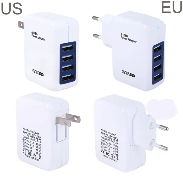 Многофункциональное зарядное устройство DP 5 в 2 а 4USB для мобильных телефонов