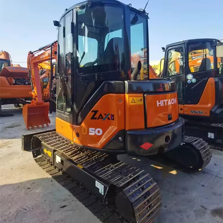 Оригинальные Японские Подержанные экскаваторы мини-экскаваторы б/у Hitachi ZX 50U-3F хорошее состояние на складе для продажи