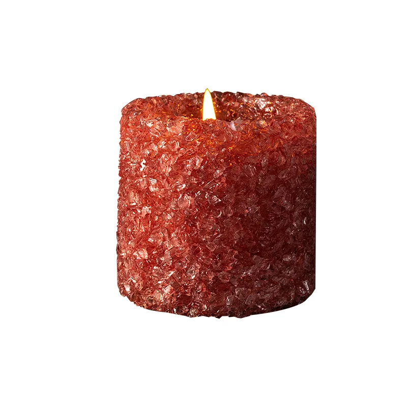 Crystal Stone Essential Oil Fragrance Candles Crafts Gemstone Crystal Candlestick Scented Candles for Home Decoration