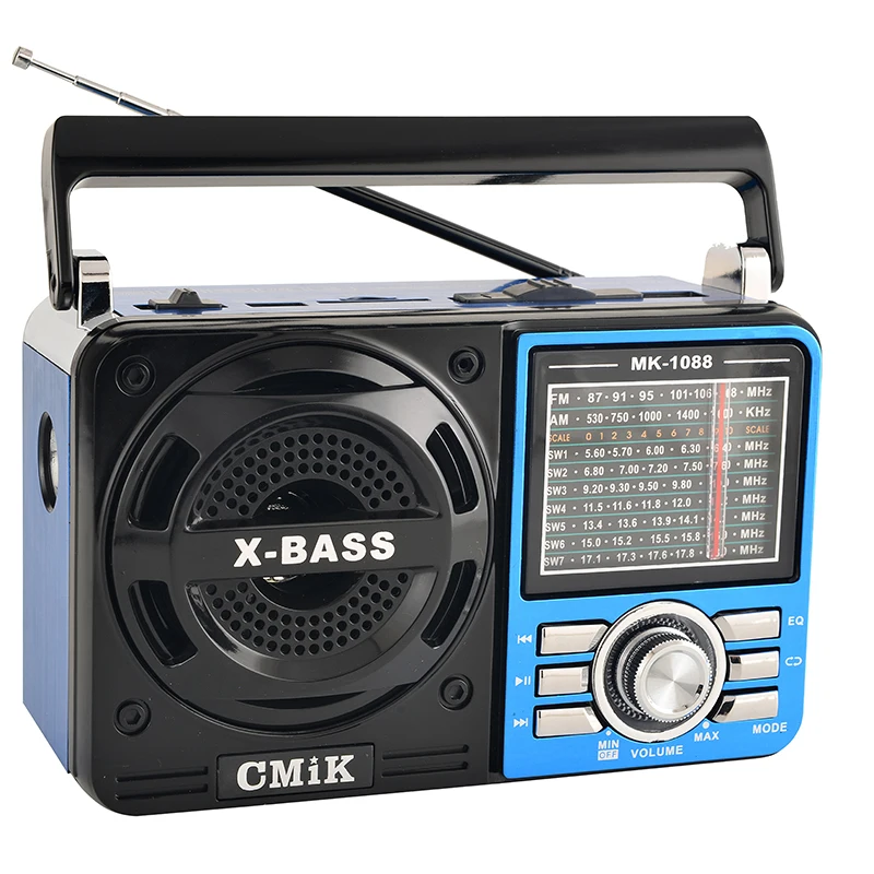 cmik MK-1088BT oem cheap wireless radyo recepteur flashlight shortwave fm am portable radio