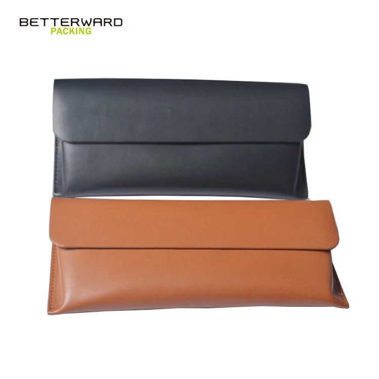 customized logo sunglass bag sunglasses pouch fake leather case