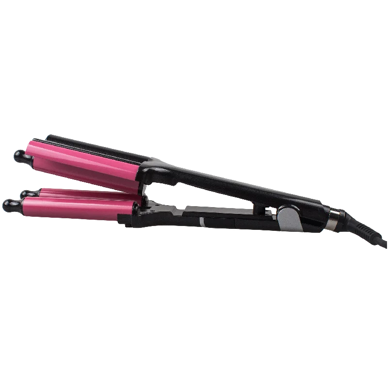 Professional  hair irons waver PTC Electric Curling Iron 3 barrel Hair Curler Deep Wave Barrel Crimp with multi-function