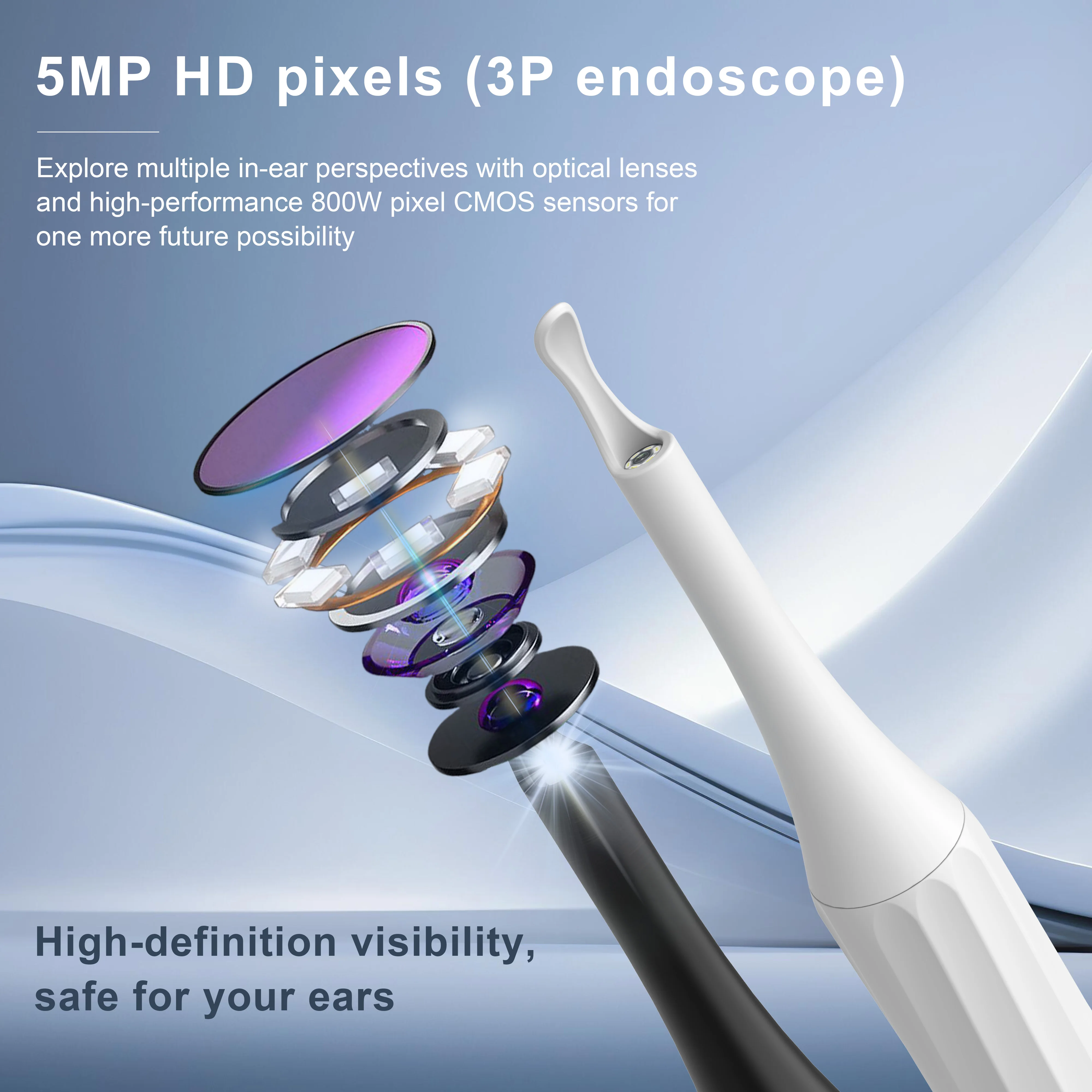 Manufacturer P4 Visual Ear Cleaner HD Earwax Cleaning WiFi Connection Support Cell Phone Tablet