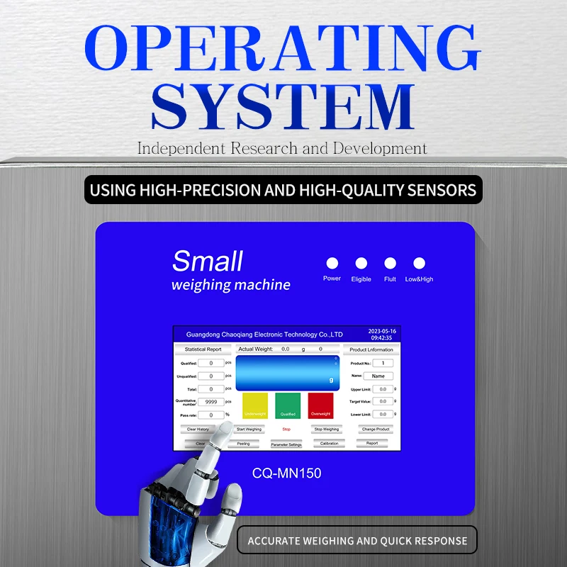 High Accuracy and High Speed Touch Screen Mini Automatic Checkweigher Check Weigher Weighing Scale for Small Product