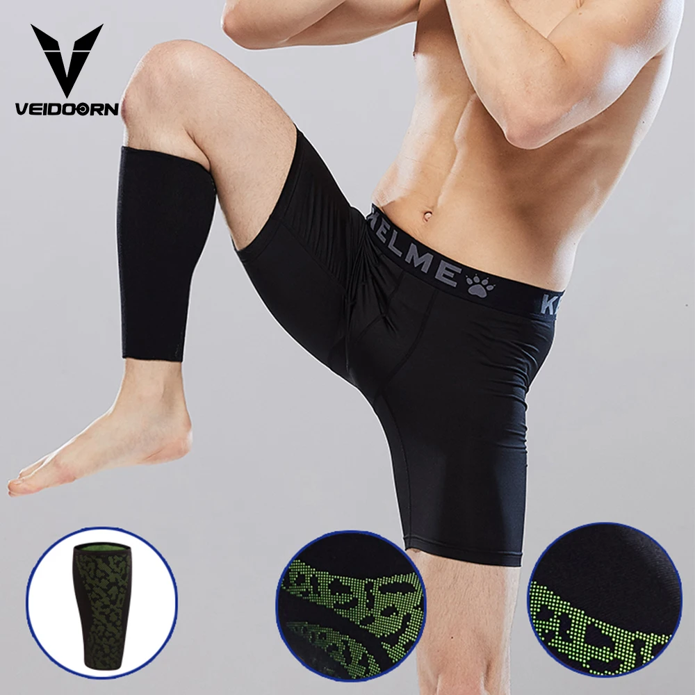 Breathable Protective Compression High Elastic Calf Sleeve Support for Football Basketball Gym Running Fitness Workout