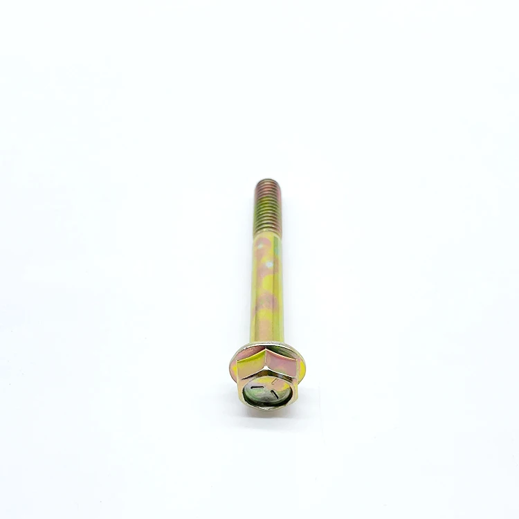 M5-M20 8 желтый цинк с медным покрытием и GBT 5789 Стандартный болты шестигранной головкой фланцевой