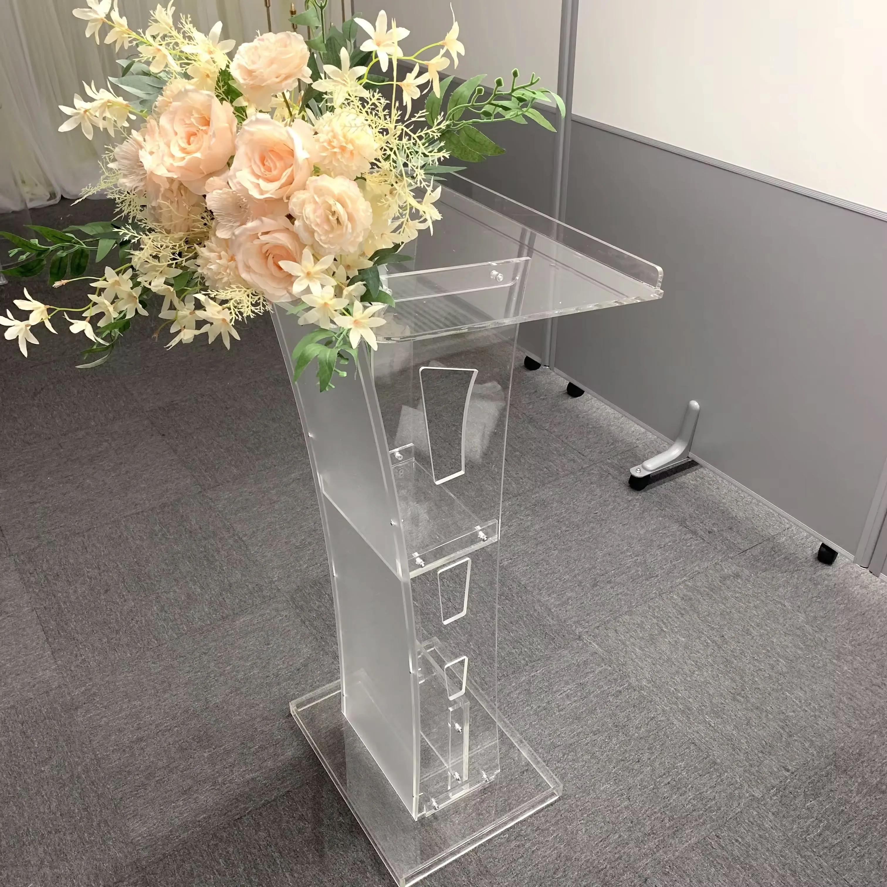 New Acrylic Podium Conference Table Award Receiving Speech Mc Table Demonstration Platform Lectern Church
