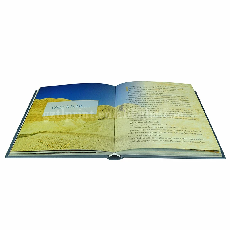 Bulk round spine hardcover CMYK photo book printing cheap coffee table book printing