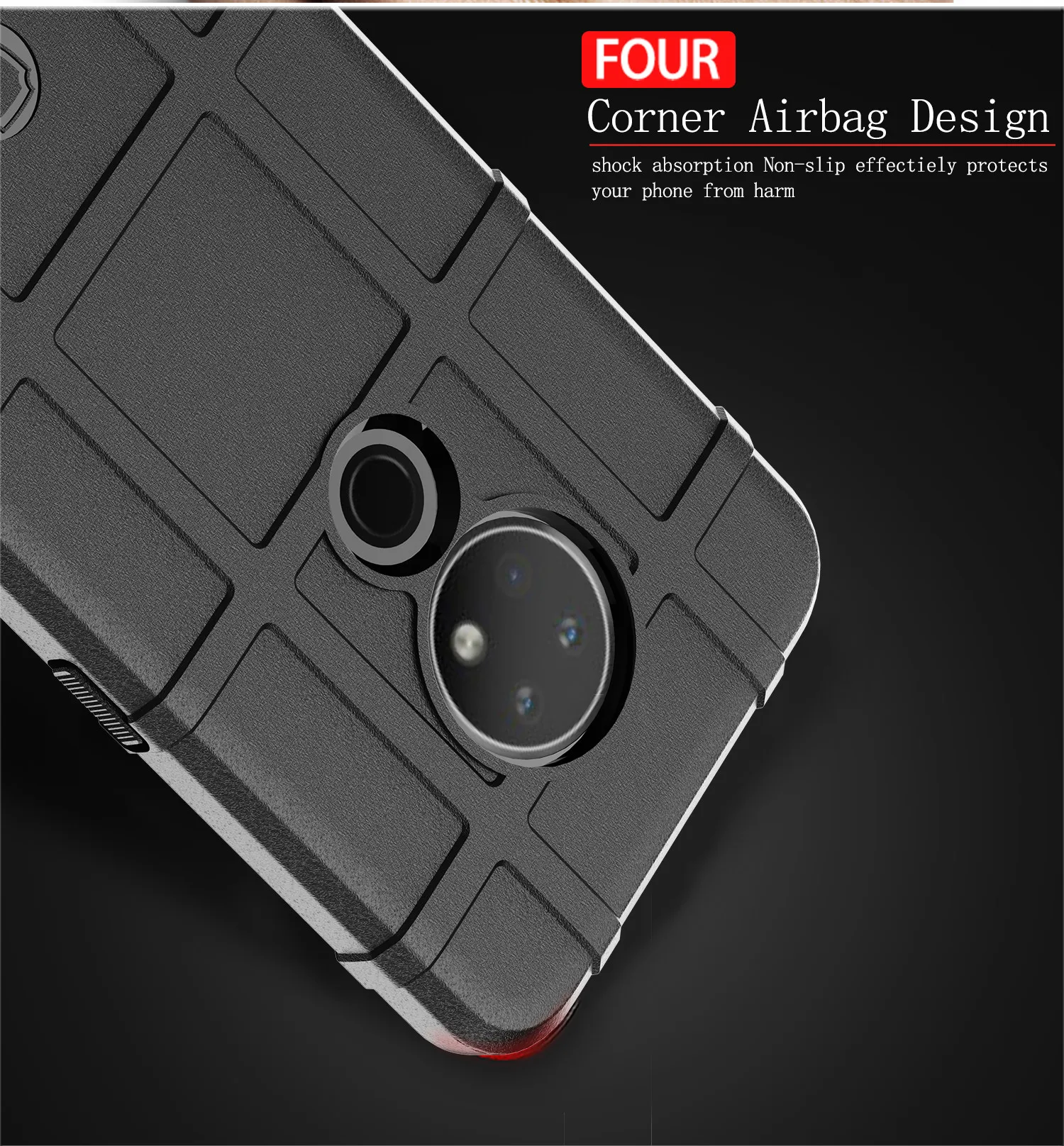 For NOKIA 6.2 Nokia 7.2 Armor Rugged Shield Case Soft TPU Anti-fall Shell Cover Housing Silicone Cases