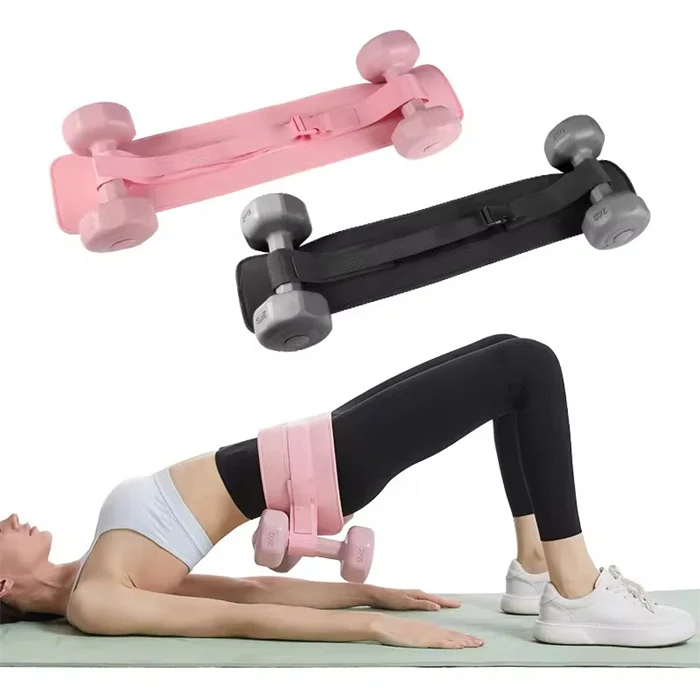 Home Workouts Portable Non-slip Neoprene Adjustable Weights Booty Hip Thrust Belt For Dumbbells