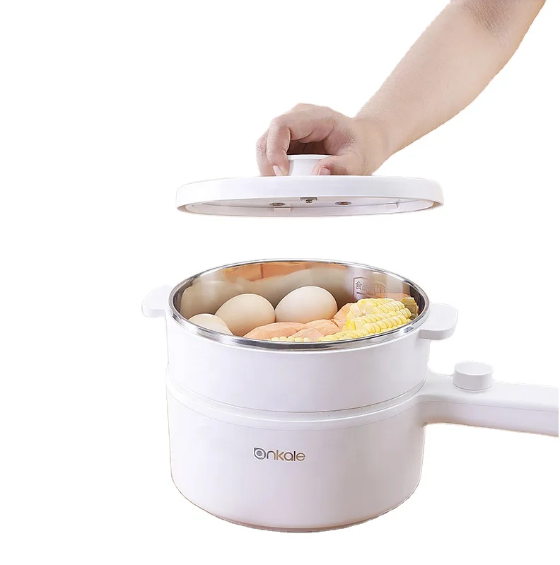 Многофункциональный Электрический кухонный горшок, керамическая антипригарная плита, дорожный электрический горячий горшок от anjiale