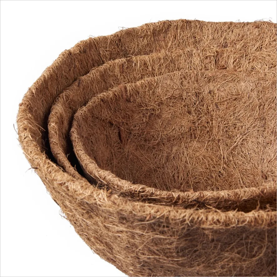 new design degradable round seeding Germination Coconut Coir Pots Coco Baskets for Plants