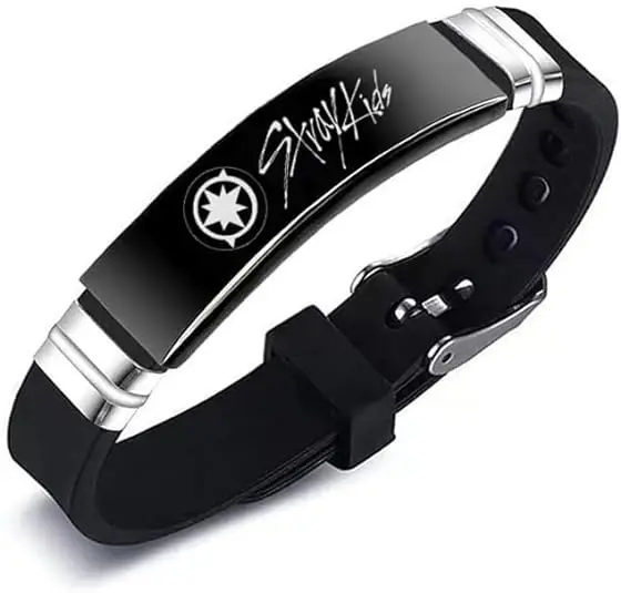 2 Pack Stray Kids Merch Charm Silicone Bracelet 2024 Fashion Jewelry Kpop Style Jewellery Korean Bracelet