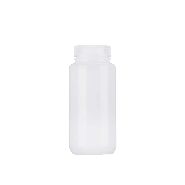 Best selling 250ml 500ml 1000ml wide mouth HDPE plastic white reagent bottle
