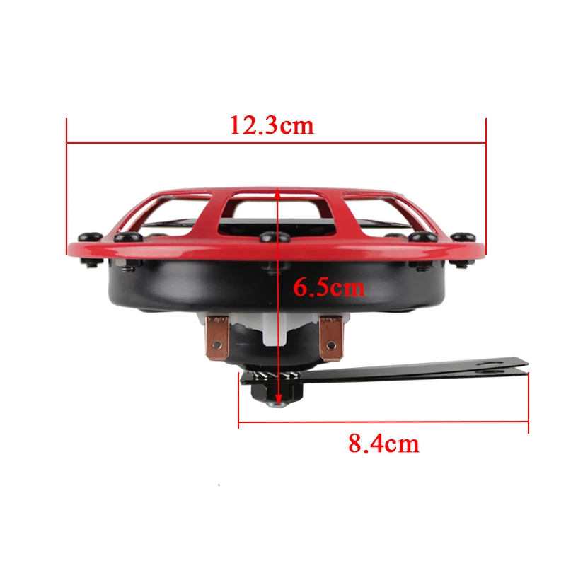 
125mm 12v disc 335HZ/400HZ Super Loud blast tone High Tone And Low Tone Metal Electric Car grille mount compact horn 