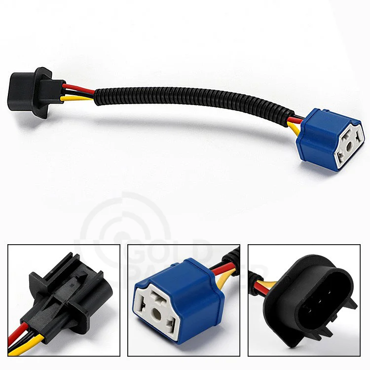H4 9003 To H13 9008 Pigtail Wiring Harness Adapters For H4/H13 Headlight h4 to h13 cables for Jeep Wrangler