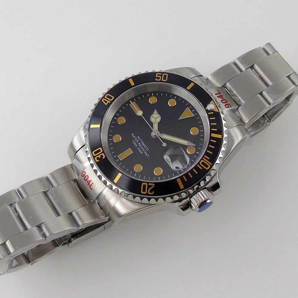Мужские автоматические часы BLIGER 21 Jewels MIYOTA NH35A с подсветкой 40 мм