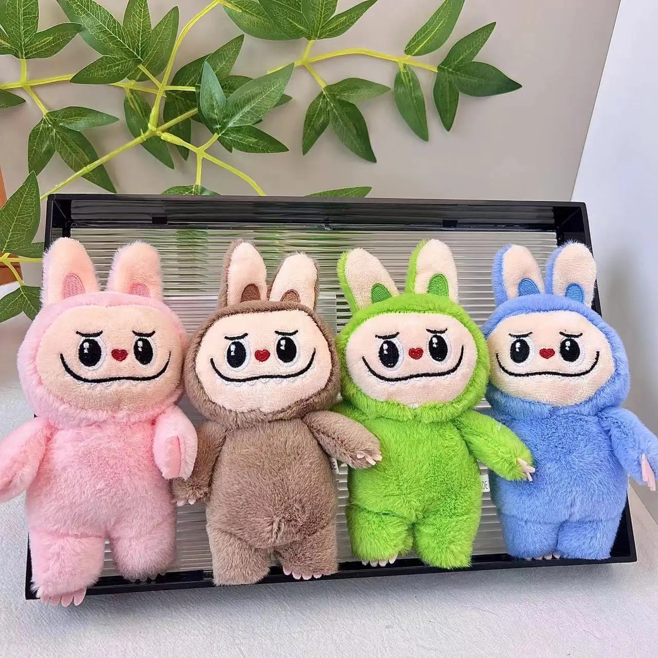 wholesale custom label Labu Popmater Monsters Marted Anime Soft Bag Pendant Stuff Mini Toy Plush doll Keychain Plushies Gift