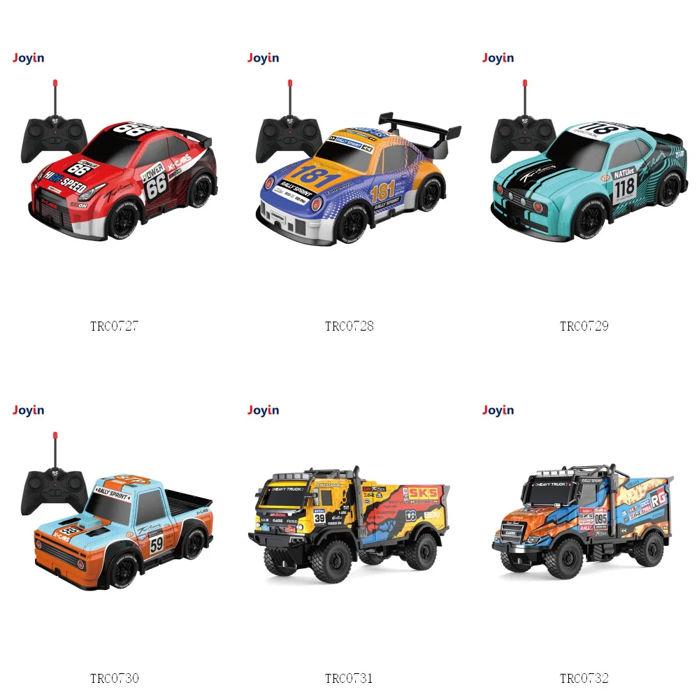 27 Mhz Cartoon RC Racing Rally Car Off Road Hobby Mini Radio Remote Race Car with Cool Light Up Birthday Christmas Gifts