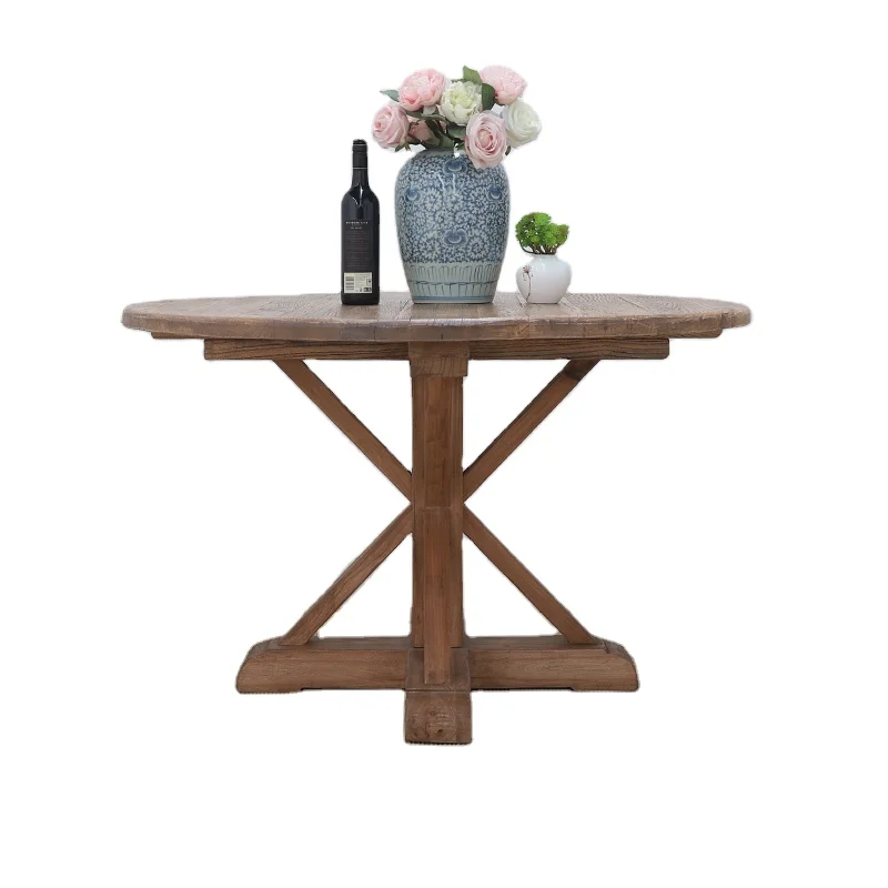 chinese reproduction popular selling wooden dinning import dinning table solid wood round dinning table