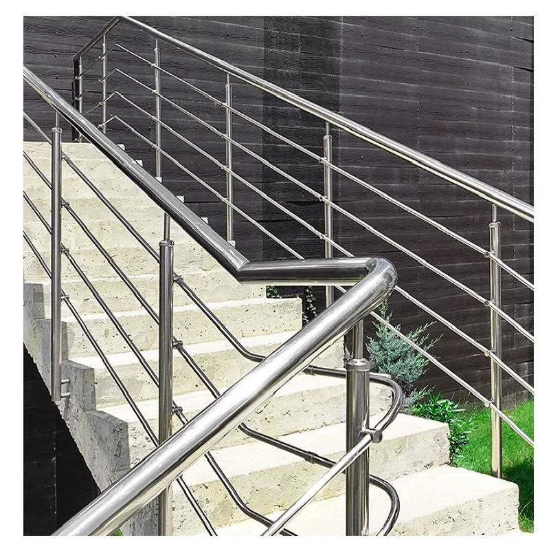 TAKA Hot sell House Terrace Balustrades & Handrails Post Design Stainless Steel Tube Pipe Staircase Railing