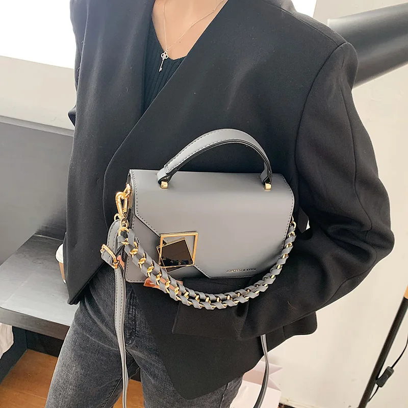 2023 fashion square bags women handbags PU leather large capacity ladies shoulder bag high quality ladies messenger bags