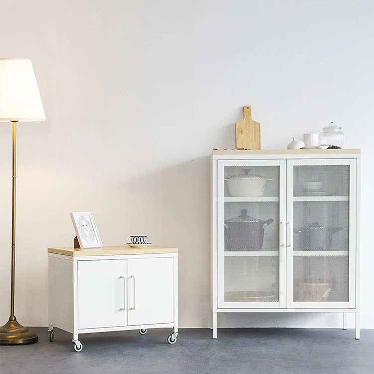 China Kitchen Cabinet Metal Chests With Net Door Cheap Cupboard For Living Room