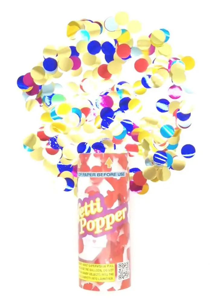Biodegradable Party Popper Confetti A-mazon Hot Selling Shooter Launcher Confetti Poppers Pulling popers Reuse Cannons