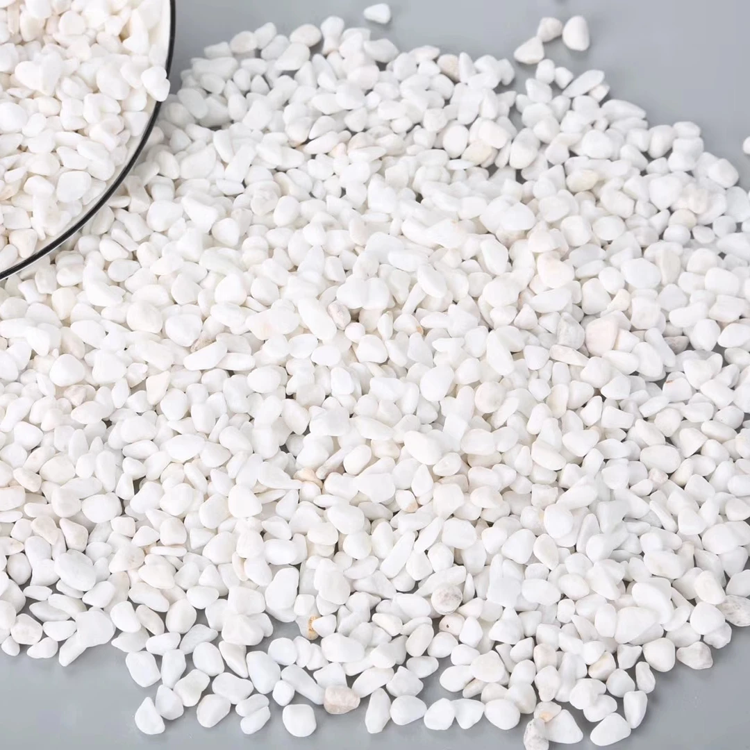 Polished River Rock Mixed Yellow and Black Tiger Stripe Pebble Stones Natural for Landscape Railway Paving and Aquarium Decor