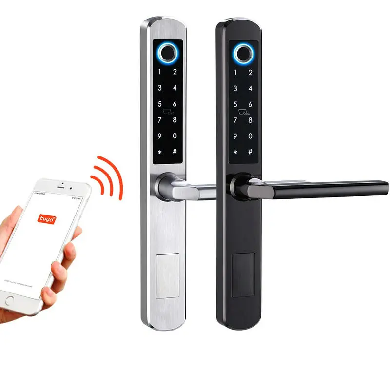 Stainless Steel Hotel TTlock Intelligent Lock Finger Print Biometric Electronic Digital Tuya Fingerprint Smart Door Lock