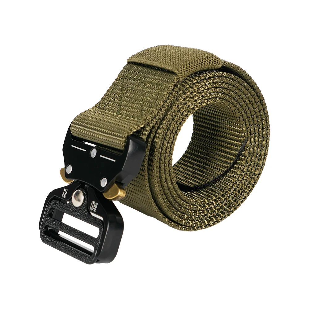 Hot Selling Hunting  Combat  Belt  With Quick Release Alloy Buckle Nylon Tactical Belt