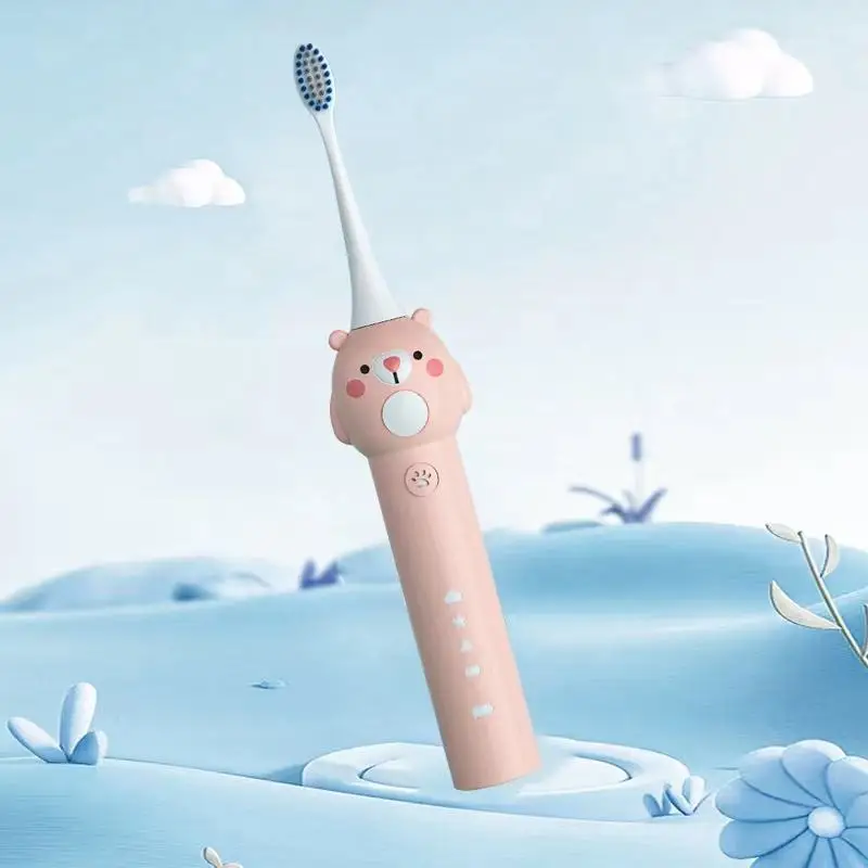 Лидер продаж водонепроницаемая звуковая зубная щетка детская умная для детей
