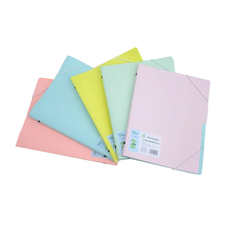 
Custom Eco-Friendly Elastic Closure Folder, Hardcover A4 File Folder 