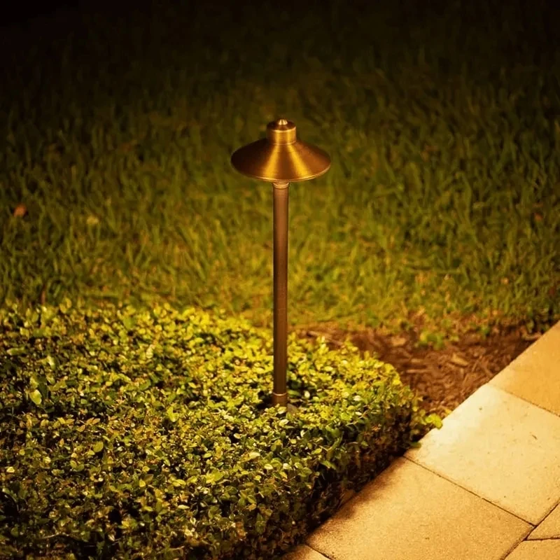 12V low voltage Brass path light/Area light landscape Light Outdoor Garden Bollards Lamp