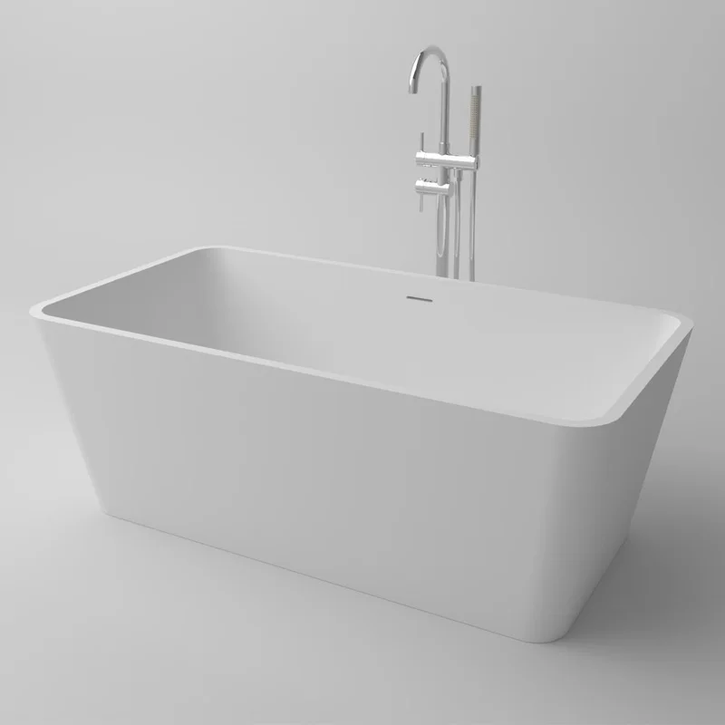 Wholesale Resin Stone Whirlpool Bathtub Artificial Marble Stone Free Standing Bathroom Bath tub