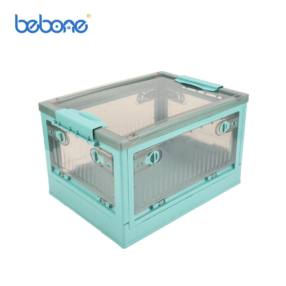 Wholesale price plastic container collapsible foldable stackable storage box