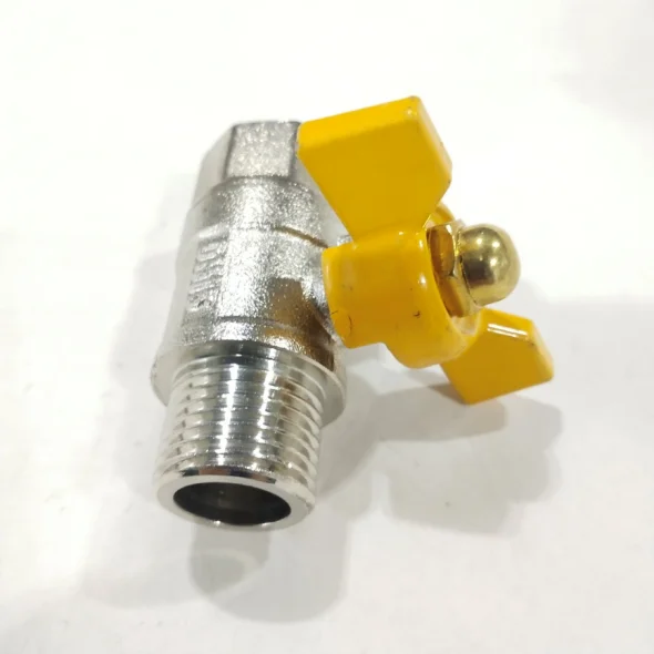 High Quality Custom Brass Butterfly Handle Gas Ball