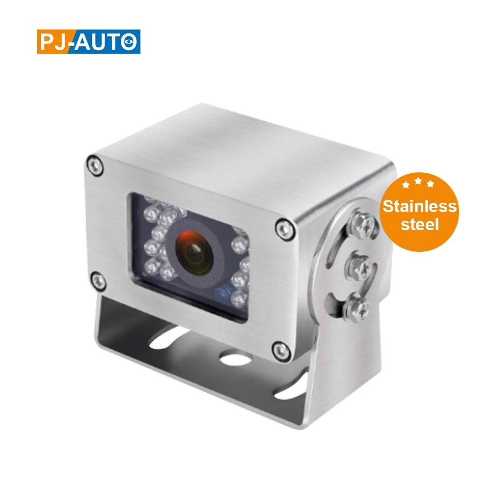 HD Waterproof IP69K Stainless Steel Wide Angel Heavy Duty Truck Reverse Backup Camera for Ships Mining Cars Garbage Trucks