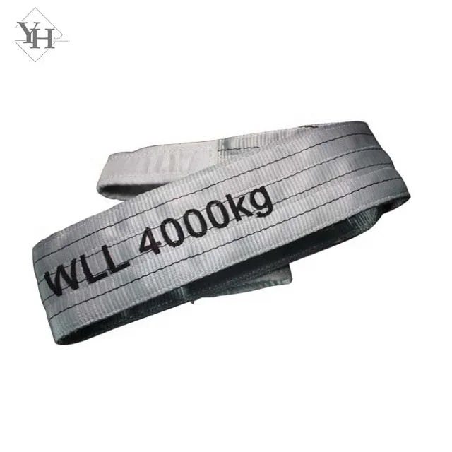 
manufacturer producing polyester 2 ton webbing sling 60mm green color flat lifting sling 