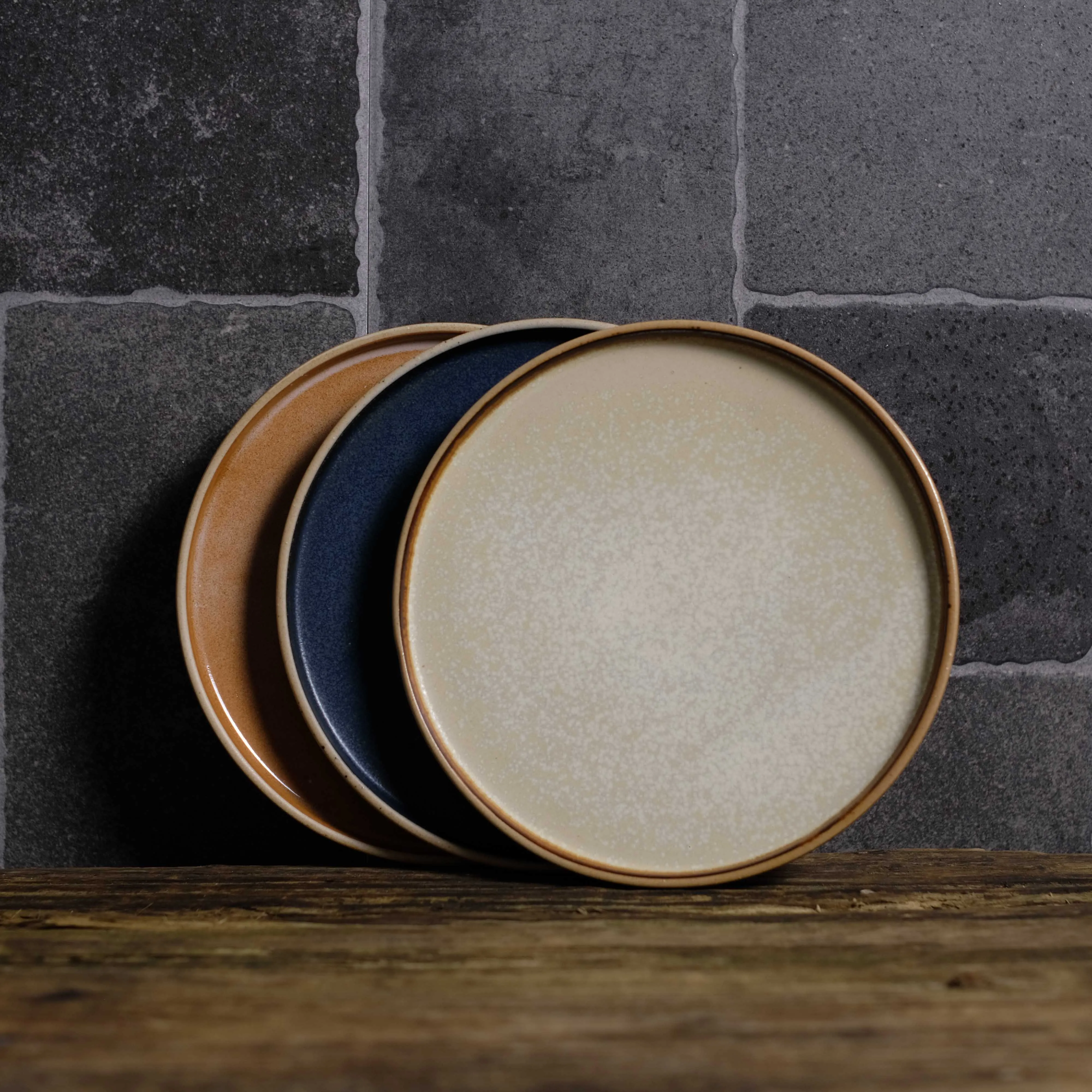 Retro 2024 Rustic Vajilla Ceramic Pratos Dinner Set hotel Plate Ceramic For Restaurant porcelain dishes plates sets dinnerware