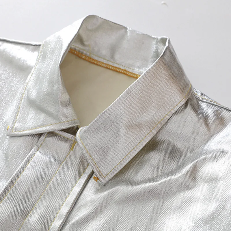 New Material Aramid Aluminized Heat Insulation Clothing 1000 Degree Aluminum Foil Protective Apron High Temperature Resistant