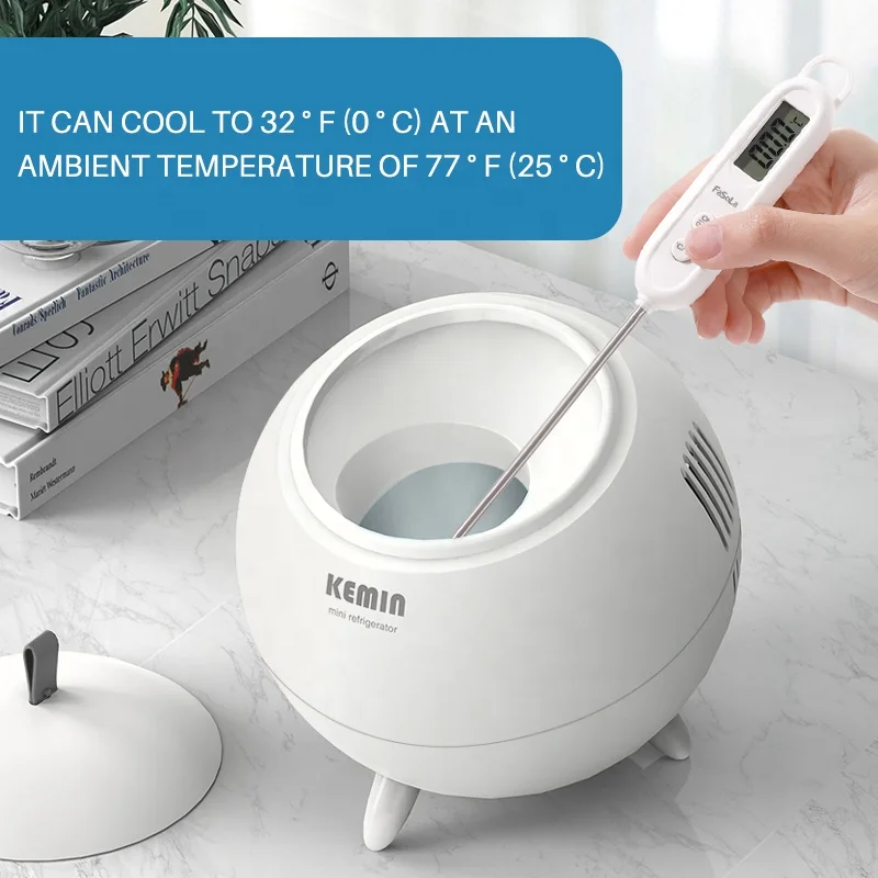 KEMIN 0.8L Cooler And Warmer Portable Mini Fridge Camping USB Car Fridge AC Cooler For Cola Car Home Office