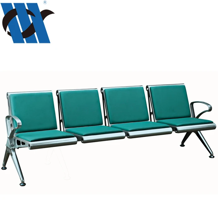 BDEC202B Hospital Exclusive Waiting Room Reception Area Leather Four Seats Waiting Chairs For Rest