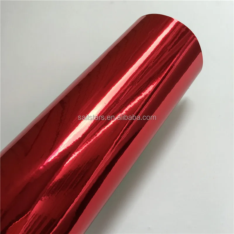 Best Quality Flexible Chrome Red Vinyl Folie Car Wrap Film For Car Styling Bubble Free