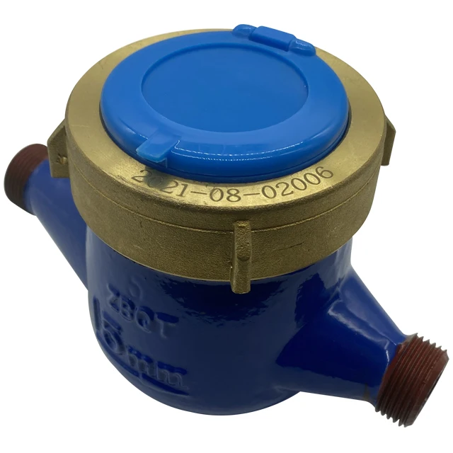 ISO 4064 DN15 Good Price Multijet Liquid-Sealed Drinking Brass Cold Smart Water Meter