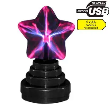 Wholesale Star Shape Crystal Light USB Magic Touch Sensitive Plasma Ball for Kids Christmas Gift Home Decor