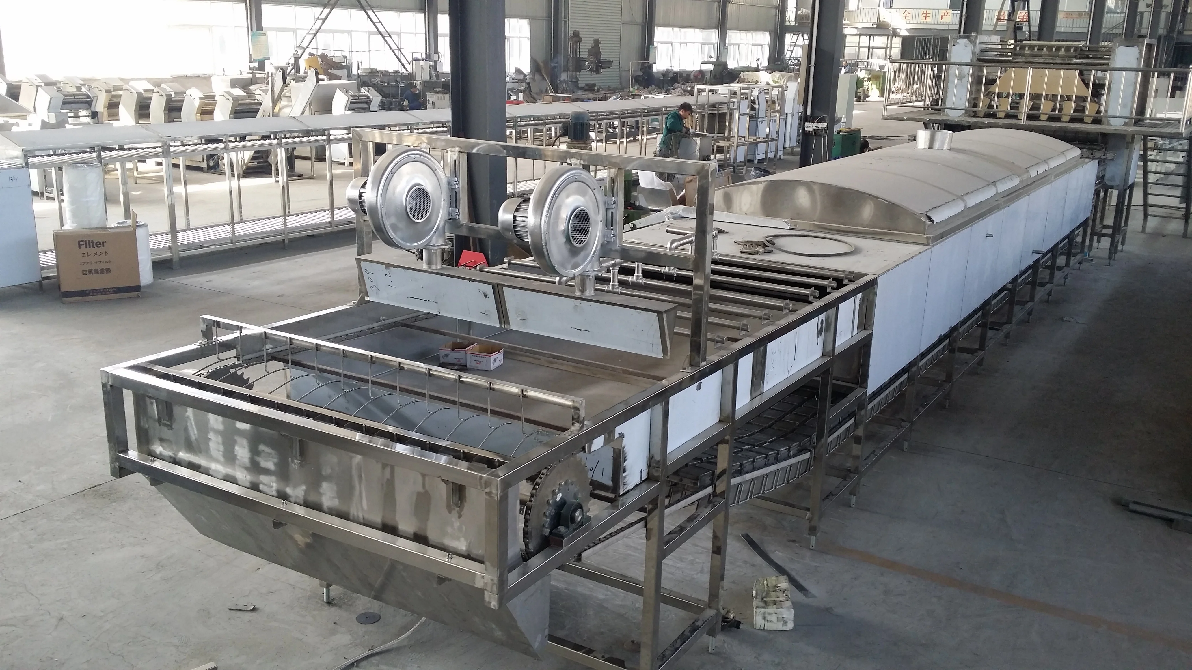 Professional Steam Boiling Noodle Making Machine Production Line