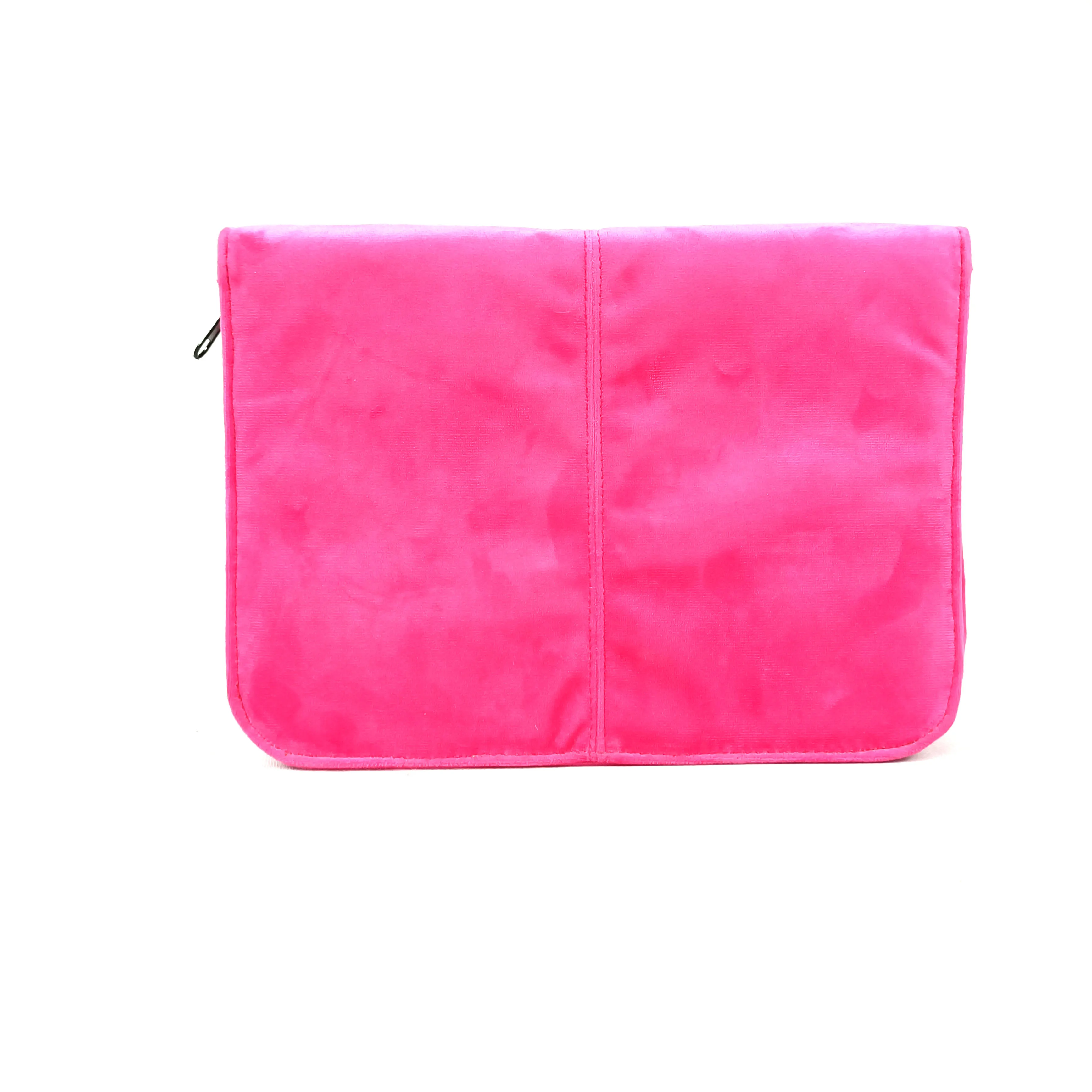 
2021 Korean version of large-capacity travel multifunctional makeup bag ladies double pull clutch bag 