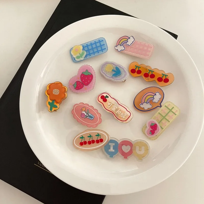  Newest Cute Flower Hail Clips Girl Strawberry